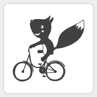 Squirrel Bike Magnet